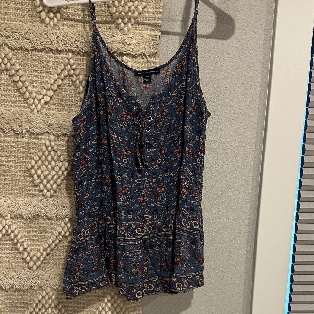 American Eagle Outfitters Navy Floral Camisole